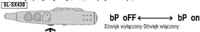 PANASONIC SLSX428 - Wyłączanie dźwięku towarzyszącego operacjom - 1