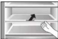 PANASONIC NRB30FG1 - Removing and attaching shelves - 2