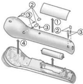 PANASONIC EHXR10 - Para extraer la bateria recargable incorporada - 1