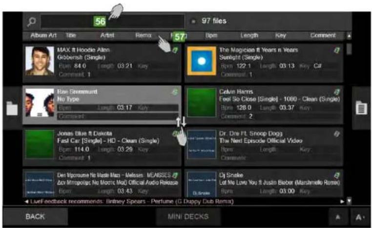 Reloop Touch - LISTA DE ARCHIVOS - 1