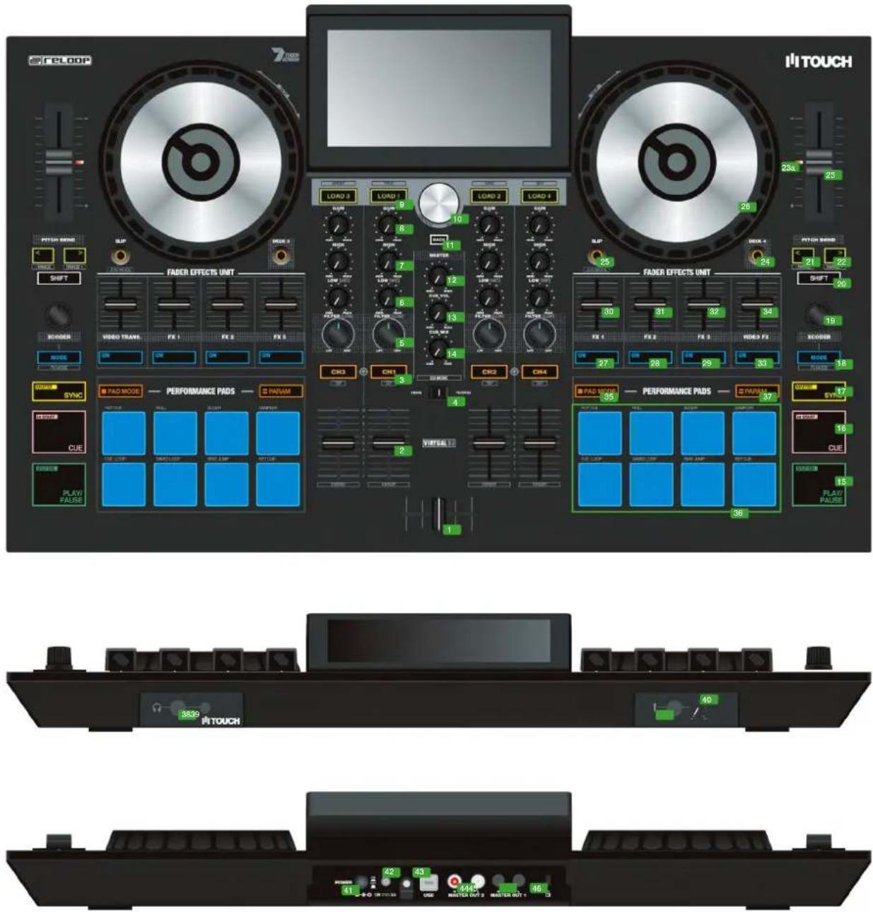 Reloop Touch - FEATURES - 1
