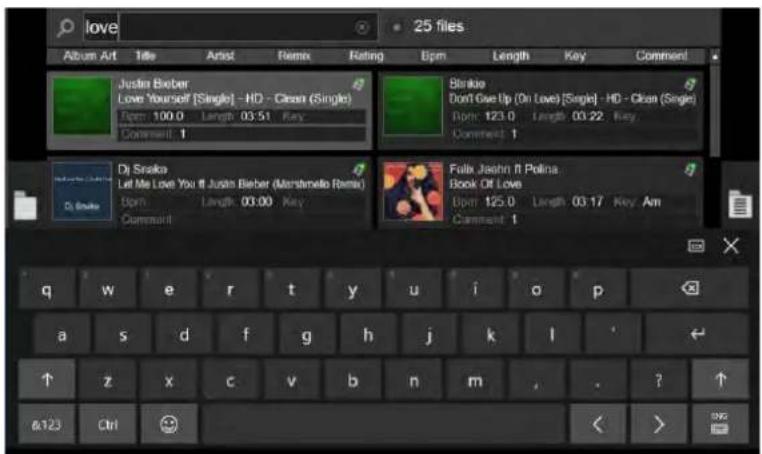 Reloop Touch - DATEILISTE - 2