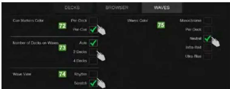 Reloop Touch - WAVES SETTINGS - 1