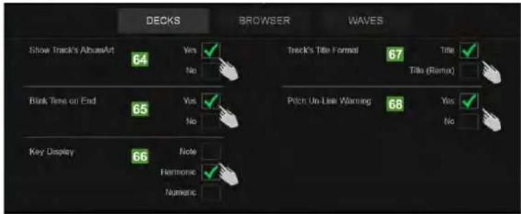 Reloop Touch - DECK SETTINGS - 1