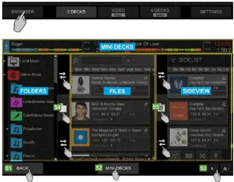 Reloop Touch - VUE NAVIGATEUR - 1