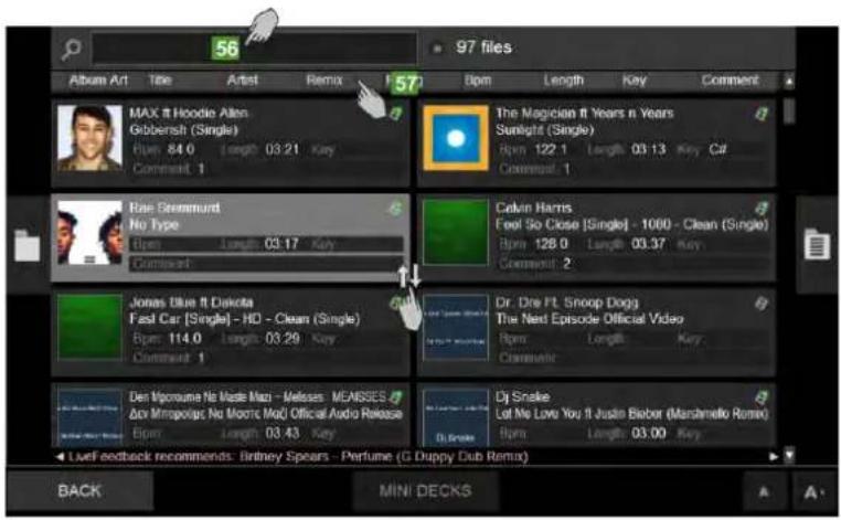 Reloop Touch - LISTE DES FICHIERS - 1