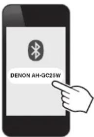 DENON AHGC25W - Mettez le casque hors tension, puis associez le deuxième apparéil Bluetooth. - 2