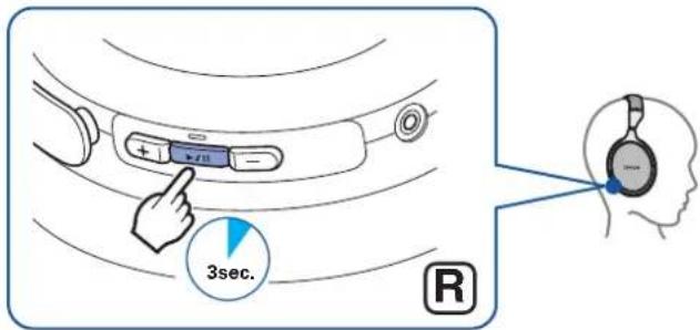 DENON AHGC25W - Appuyez sur la touche  et maintenez-la enfoncée pendant environ 3 secondes. - 1