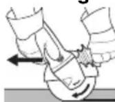 METABO WEQ 1400125 - Cut-off grinding: - 1