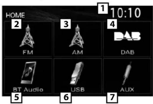 JVC KDX560BT - Auswahl einer Quelle - 1