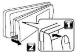 JVC KDX560BT - Retrait de l'appareil - 1
