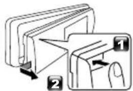 JVC KDX560BT - Verwijderen van het apparaat - 1
