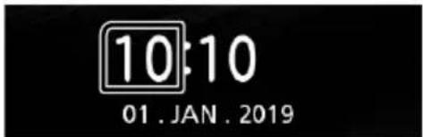 JVC KDX560BT - Die Uhr manuell einstellen - 2