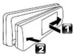 JVC KDX560BT - How to attach/detach the faceplate - 2