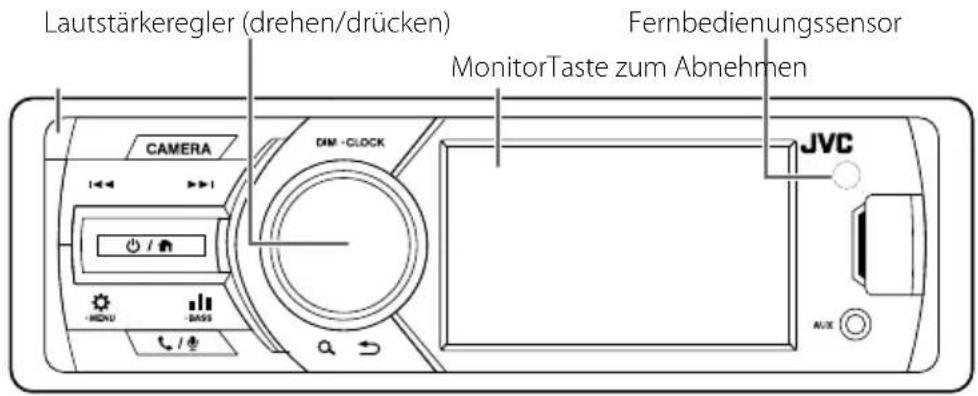 JVC KDX560BT - Die Uhr manuell einstellen - 3