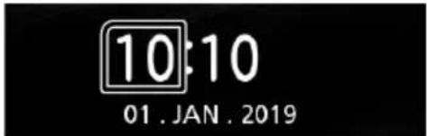 JVC KDX560BT - Definições do Relógio - 2