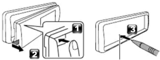 JVC KDX560BT - Reset dell'unità - 1