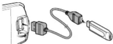 JVC KDX560BT - Anschluss eines USB-Geräts/iPods/iPhones - 1