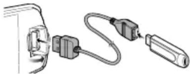 JVC KDX560BT - Ligar um dispositivo USB/iPod/iPhone - 1