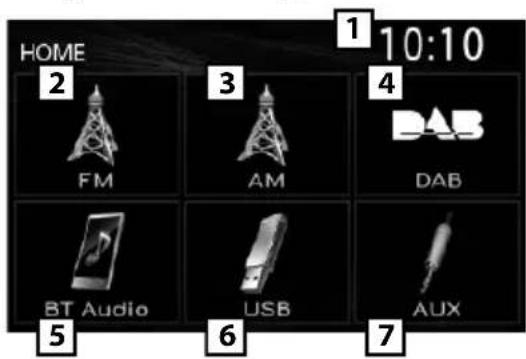 JVC KDX560BT - Seleccionar una fuente - 1