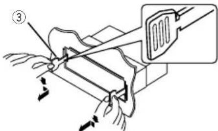 JVC KDX560BT - Removing the unit - 2