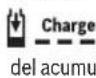 BOSCH Fontus - Luz verde intermitente (rápida) delindicador de carga del acumulador - 1