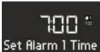 SONORO Stereo 2 - Setting the alarm time - 1