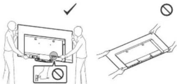 SONY KD65AG9 - Laitteen kuljettaminen ja siirtäminen - 1