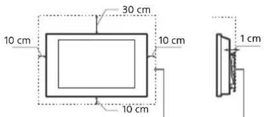 SONY OLED KD55AG9 - Installed on the wall - 1