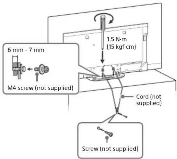 SONY OLED KD55AG9 - Topple prevention - 1
