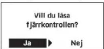 PANASONIC WHUD09JE5 - Välj för att låsa fjärrkontrollen. - 1