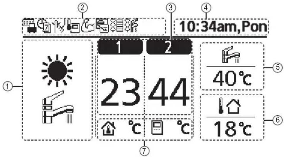 PANASONIC WHADC0309J3E5B - Przyciski i wyświetlacz sterownika - 1