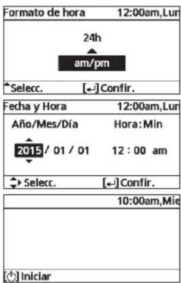 PANASONIC WHADC0309J3E5B - Configurar el reloj - 2