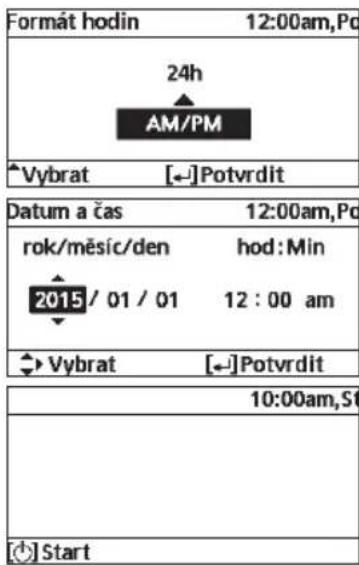 PANASONIC WHADC0309J3E5B - Nastavení hodin - 2