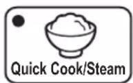 PANASONIC SRDF181 - Pulse el botón [Quick Cook/Steam] - 1