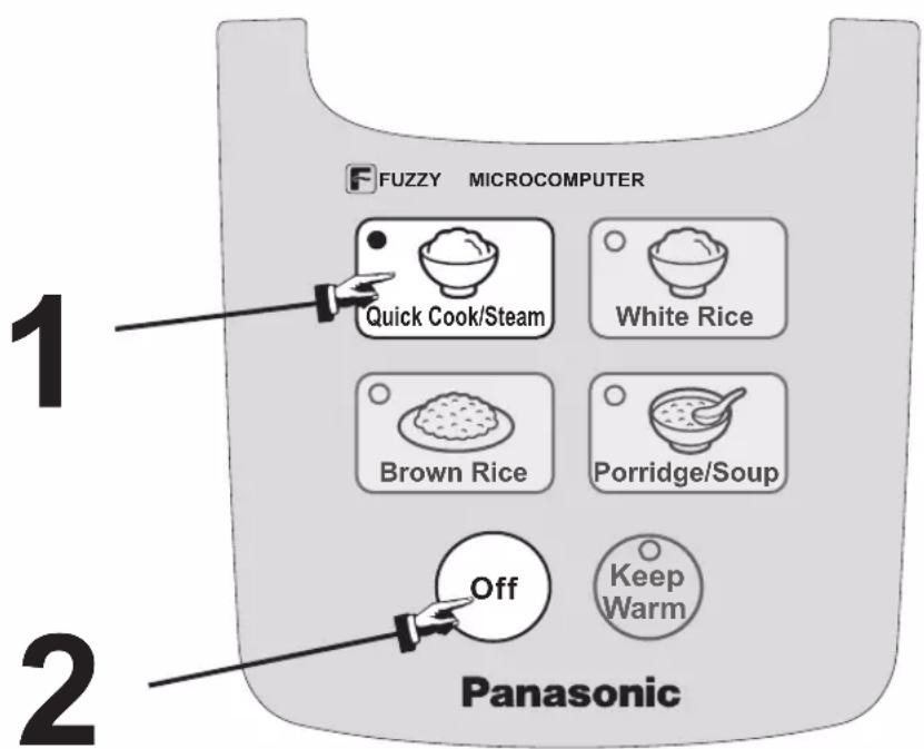 PANASONIC SRDF181 - Functions Quick Cook/Steam - 1