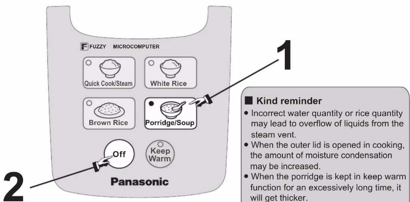 PANASONIC SRDF181 - Functions Porridge/Soup - 1