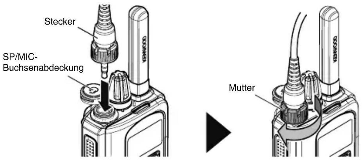 KENWOOD TK3601DE - LAUTSPRECHER/ MIKROFON OPTION (ODER SPRECHGARNITUR) ANSCHLIESSEN - 1