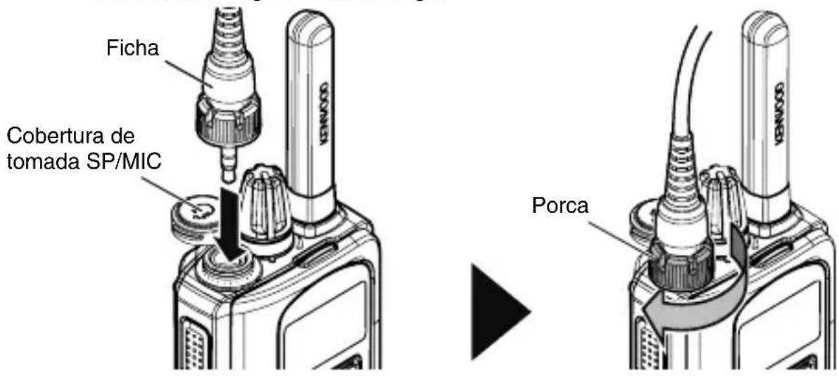KENWOOD TK3601DE - INSTALAR O ALTIFALANTE/MICROFONE (OU AURICULAR) OPCIONAL - 1