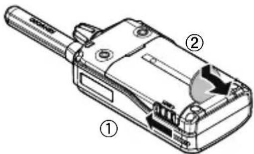 KENWOOD TK3601DE - RIMOZIONE DELLA BATTERIA - 1