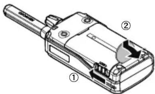 KENWOOD TK3601DE - VERWIJDEREN VAN DE BATTERIJ - 1