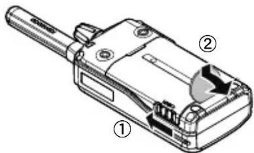 KENWOOD TK3601DE - DéPOSE DE LA BATTERIE - 1