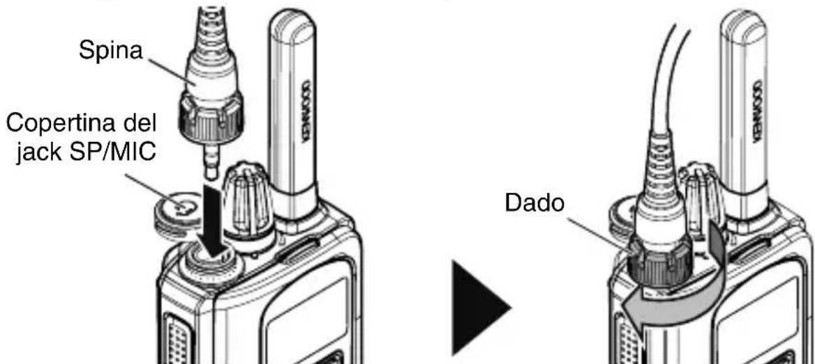 KENWOOD TK3601DE - INSTALLAZIONE DEL MICROFONO/VIVAVOCE OPZIONALE (OCUFFIA) - 1