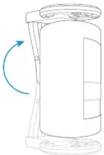 RING Stick Up Cam Wired - Faites tourner le support au-dessus de laamera: - 2