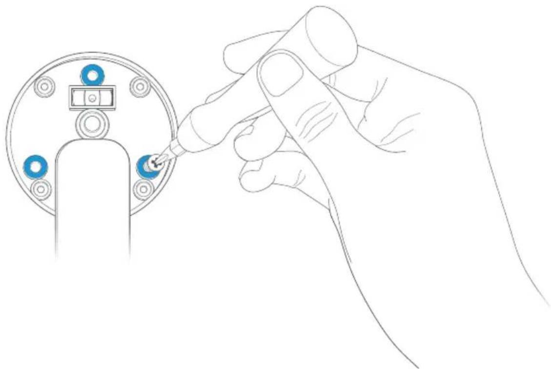 RING Stick Up Cam Wired - Insérez les vis. - 1
