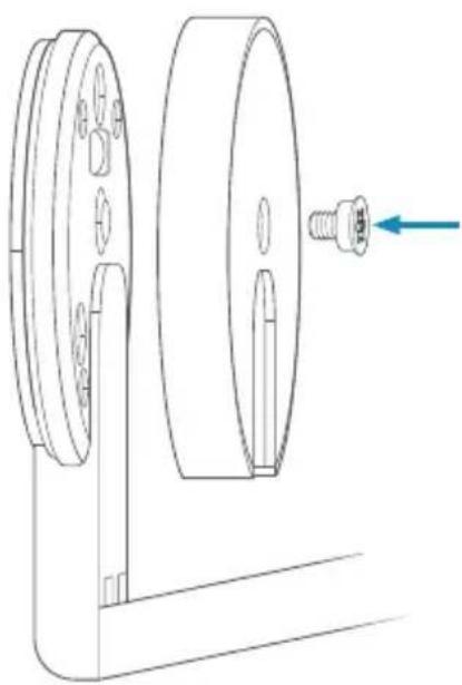 RING Stick Up Cam Wired - Remettez le cache sur la base. - 1