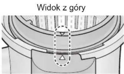 PANASONIC MJL700 - Połaczyc ze soba szczotke obrotowej oraz filtr do soku, a nastepnie umieść je na obudowej silnika. - 3