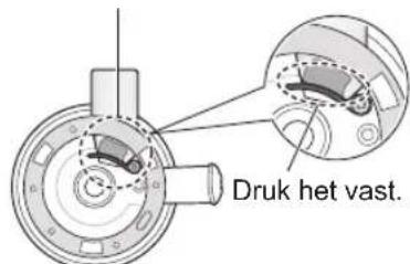 PANASONIC MJL700 - Controller dat de dichtring, rubber stekker en rubber borstels op hun inplaats+zijn. - 2