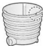 PANASONIC MJL700 - Attach the rotating brush and juice cone, then set it on the motor housing. - 3