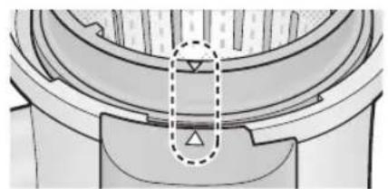 PANASONIC MJL700 - Coloque el cepillo giratorio y el filtroedo para zumo, a continuacion, colóquelo en la carcasa del motor. - 1